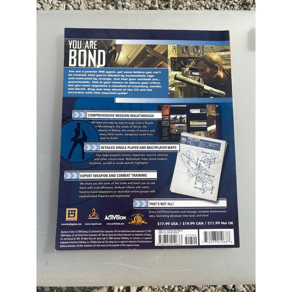 007 Quantum Of Solace Bradygames Official Strategy Guide PS3 Xbox 360 Wii 2008 - Picture 2 of 2